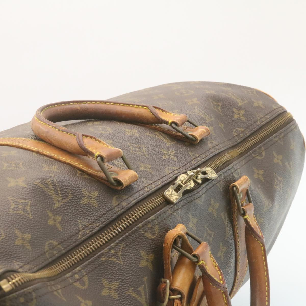 LOUIS VUITTON Monogram Keepall Bandouliere 50 Boston Bag M41416 LV Auth 28796