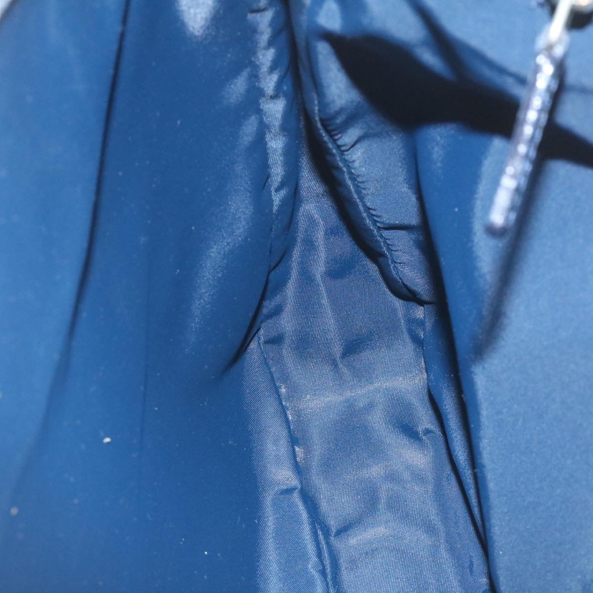 Christian Dior Trotter Canvas Shoulder Bag Navy Blue Auth 28802