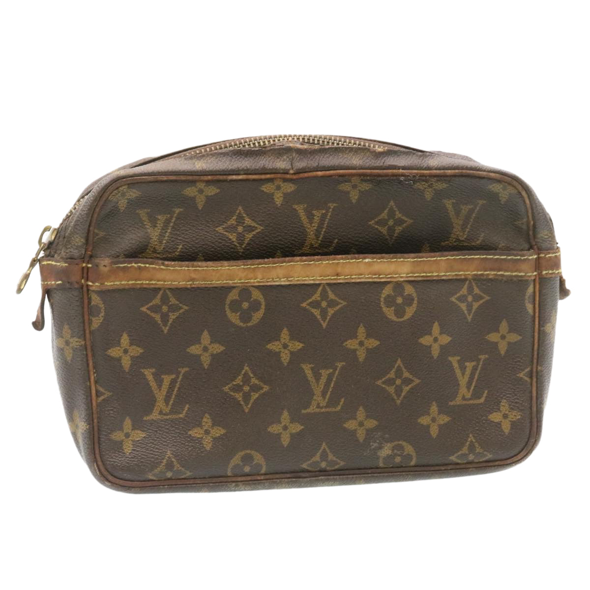 LOUIS VUITTON Monogram Compiegne 23 Clutch Bag M51847 LV Auth 28849