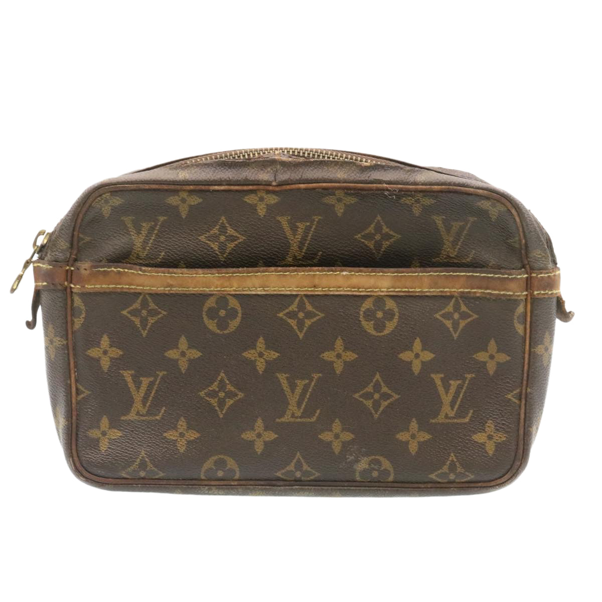 LOUIS VUITTON Monogram Compiegne 23 Clutch Bag M51847 LV Auth 28849