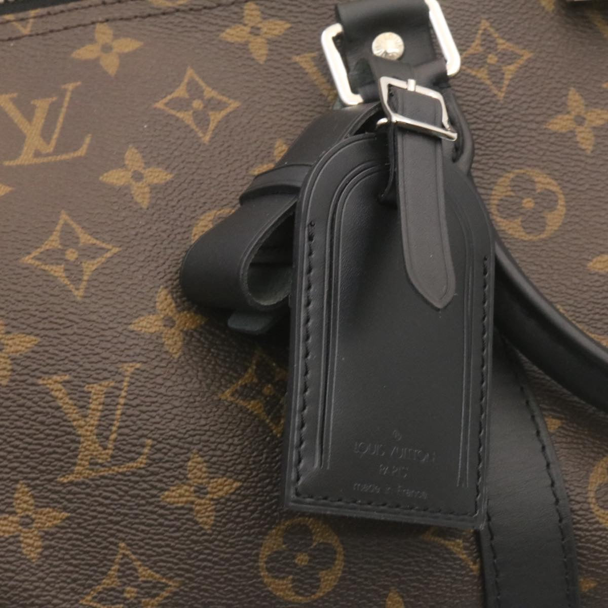 LOUIS VUITTON Monogram Macassar Keepall Bandouliere 55 M56714 Auth 28882A