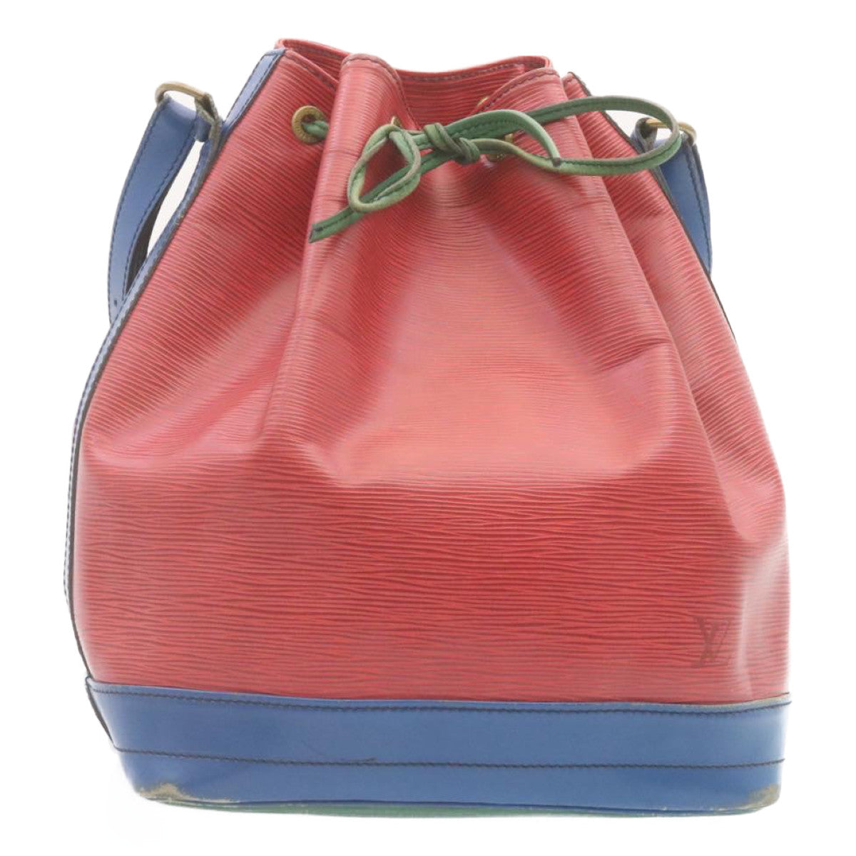 LOUIS VUITTON Epi Tricolor Noe Shoulder Bag Red Blue Green M44084 LV Auth 28905