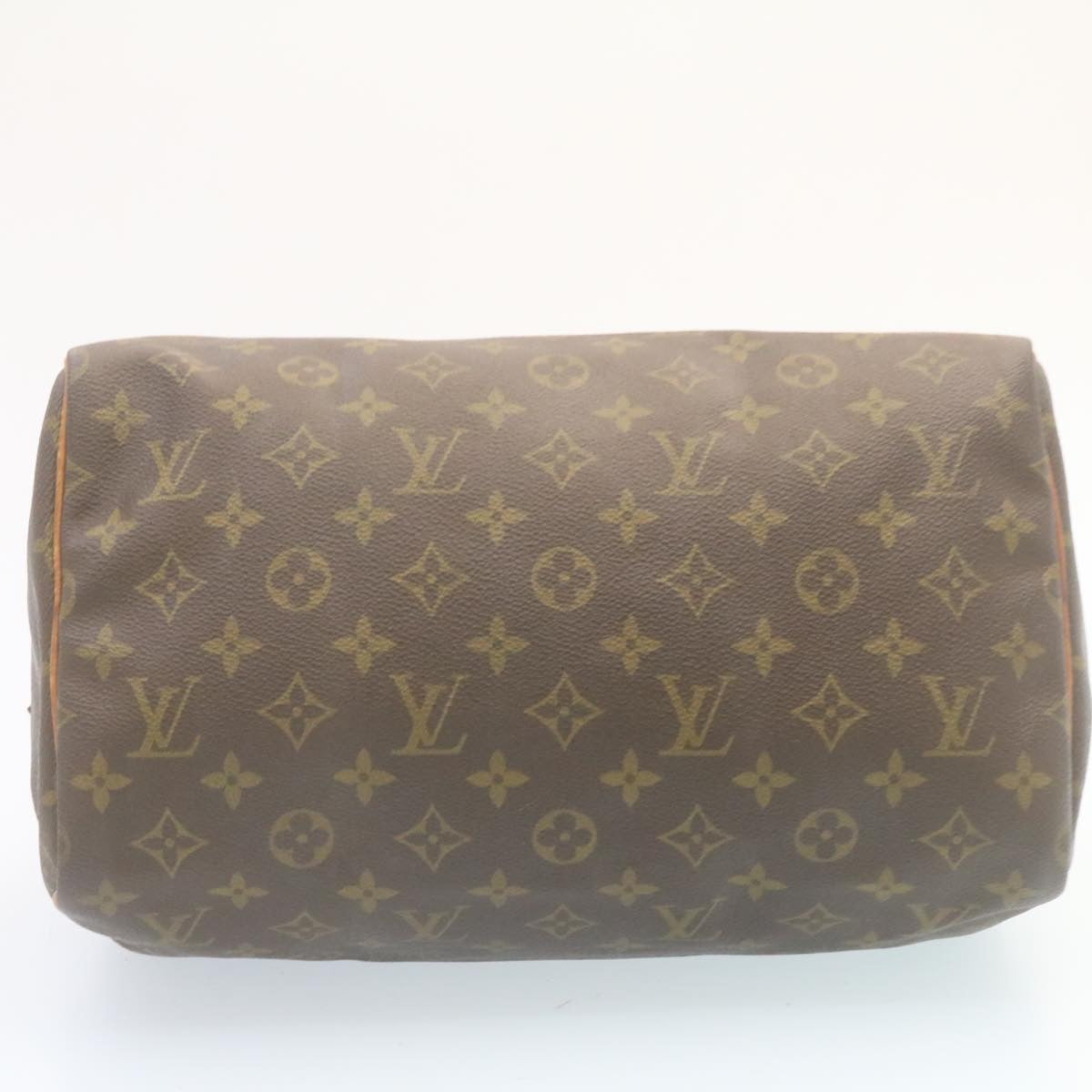 LOUIS VUITTON Monogram Speedy 30 Hand Bag M41526 LV Auth 28922