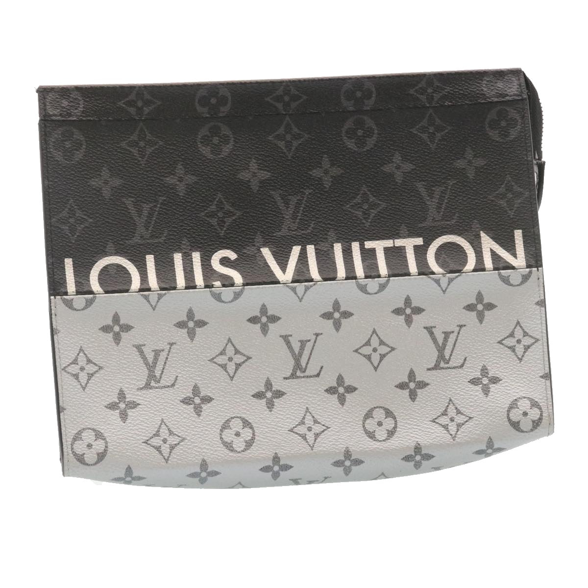 LOUIS VUITTON Monogram Split Pochette Voyage MM Clutch Bag M63039 LV Auth 28941A