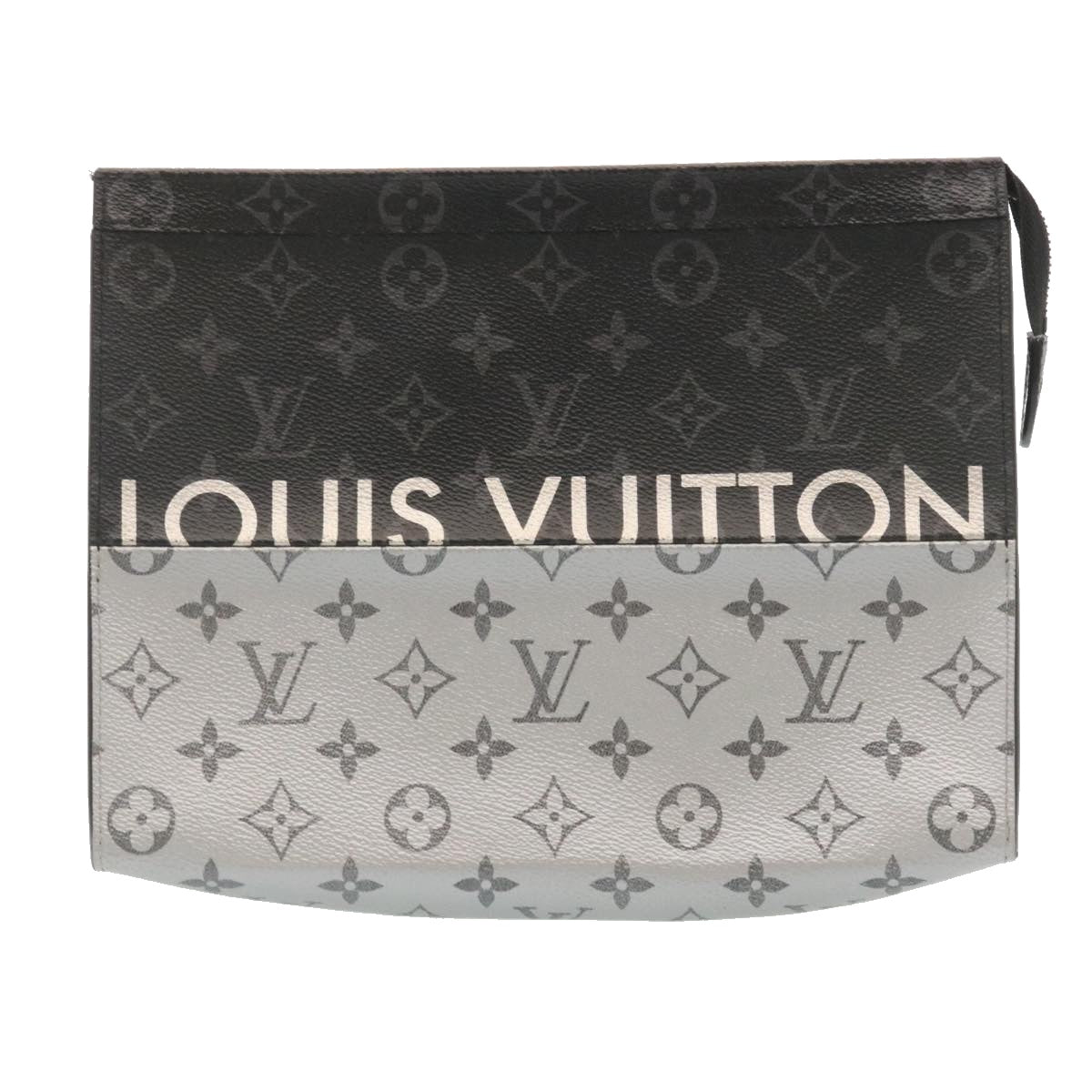 LOUIS VUITTON Monogram Split Pochette Voyage MM Clutch Bag M63039 LV Auth 28941A