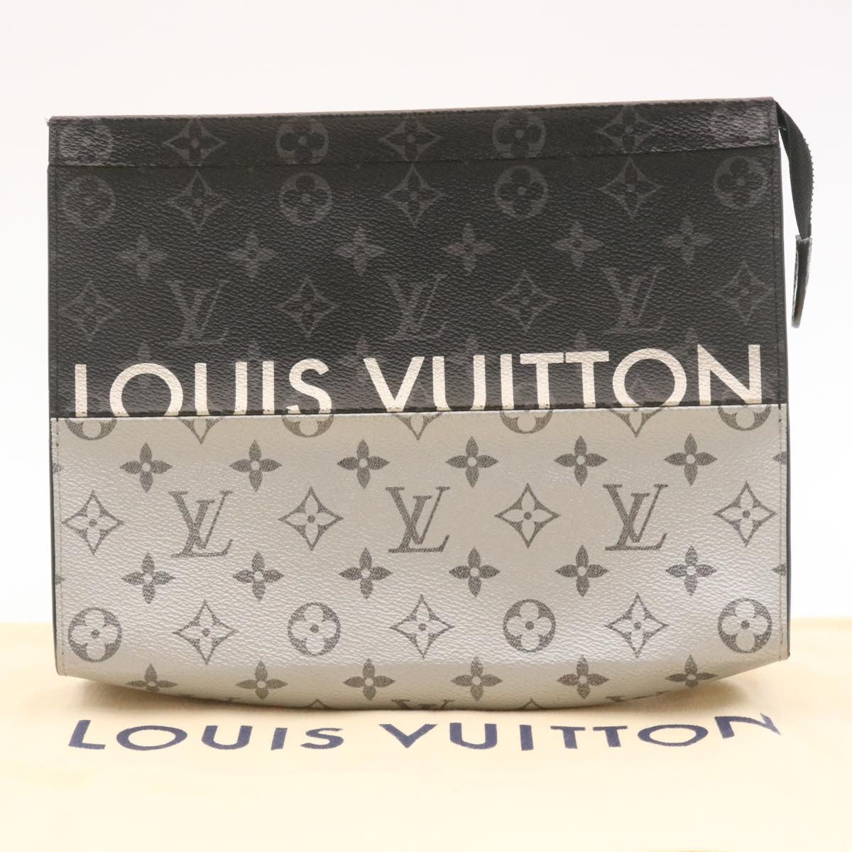 LOUIS VUITTON Monogram Split Pochette Voyage MM Clutch Bag M63039 LV Auth 28941A