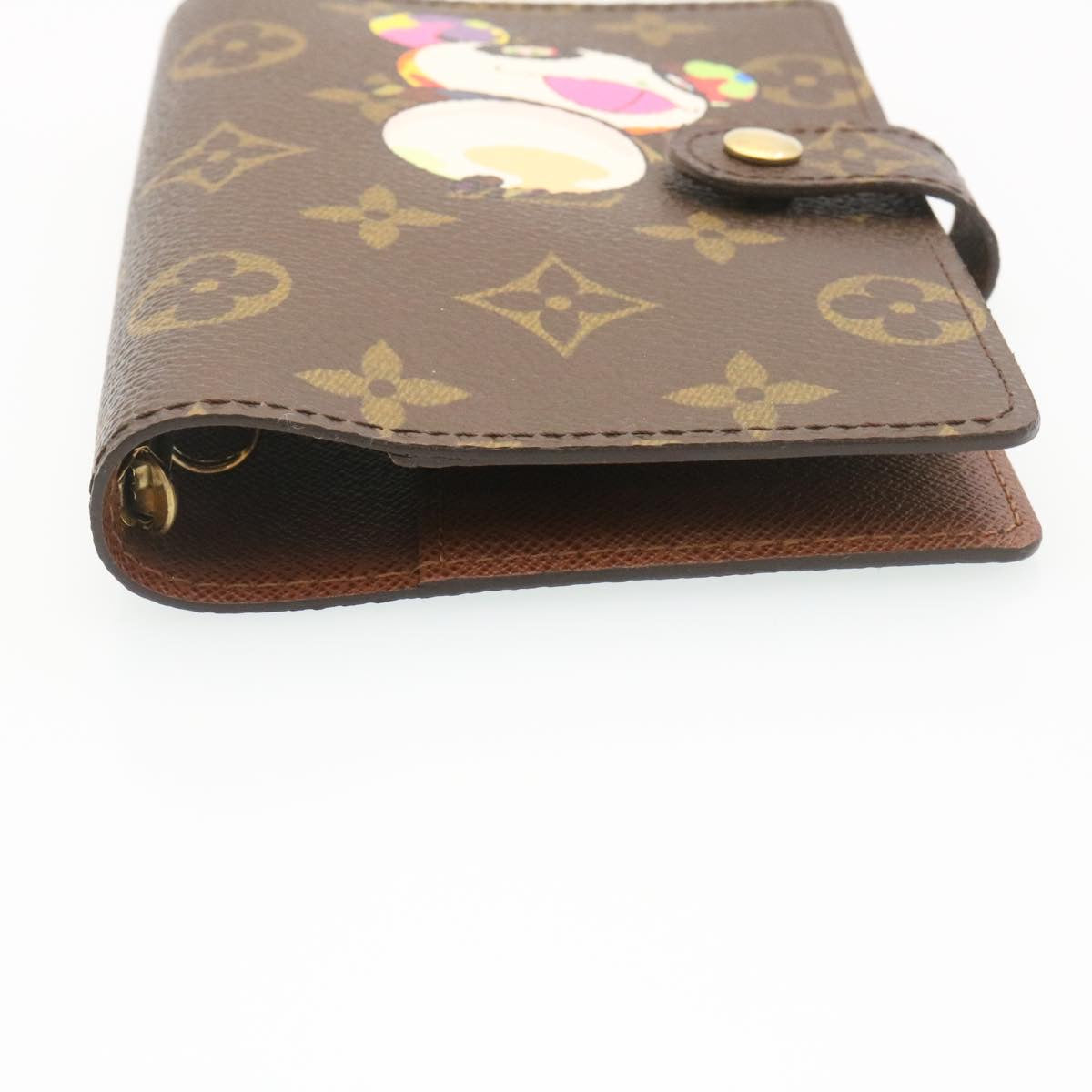 LOUIS VUITTON Monogram Panda Agenda PM Day Planner Cover R20011 LV Auth 28976