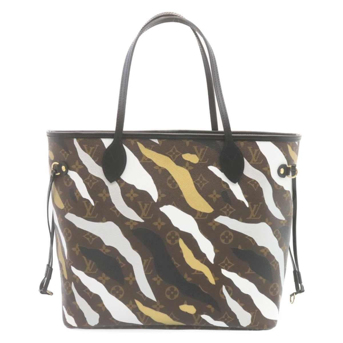 LOUIS VUITTON × LOL Monogram Camouflage Neverfull MM Tote Bag M45201 Auth 29024A - 0