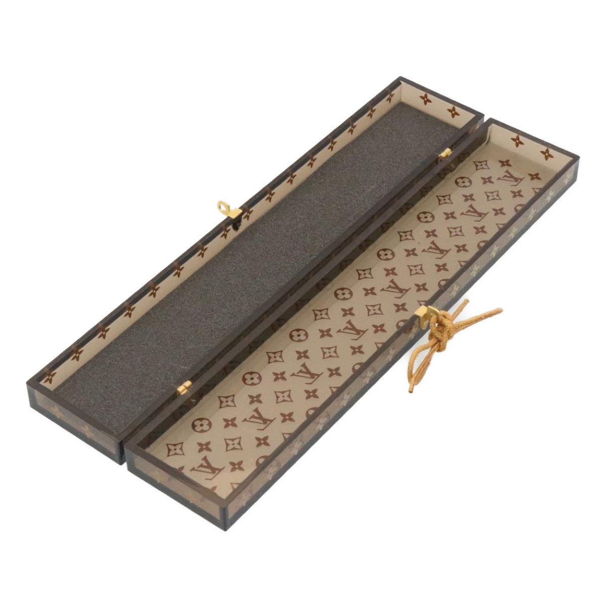 LOUIS VUITTON Chopsticks Monogram 25th Anniversary Brown LV Auth 29103