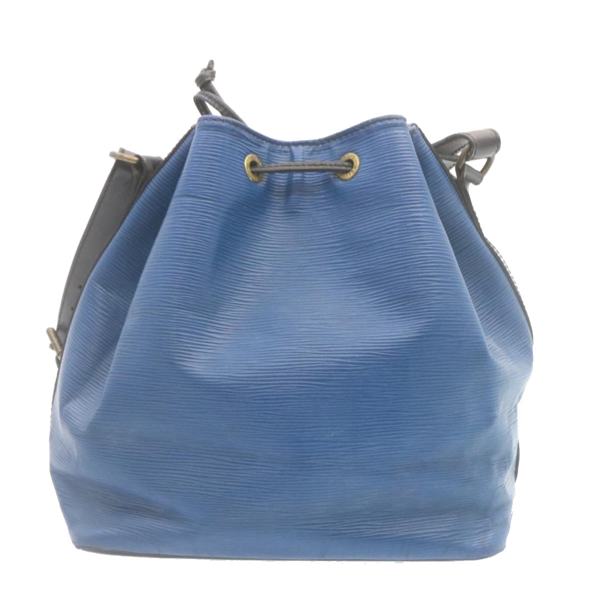 LOUIS VUITTON Epi Petit Noe Shoulder Bag Bicolor Black Blue M44152 LV Auth 29125 - 0