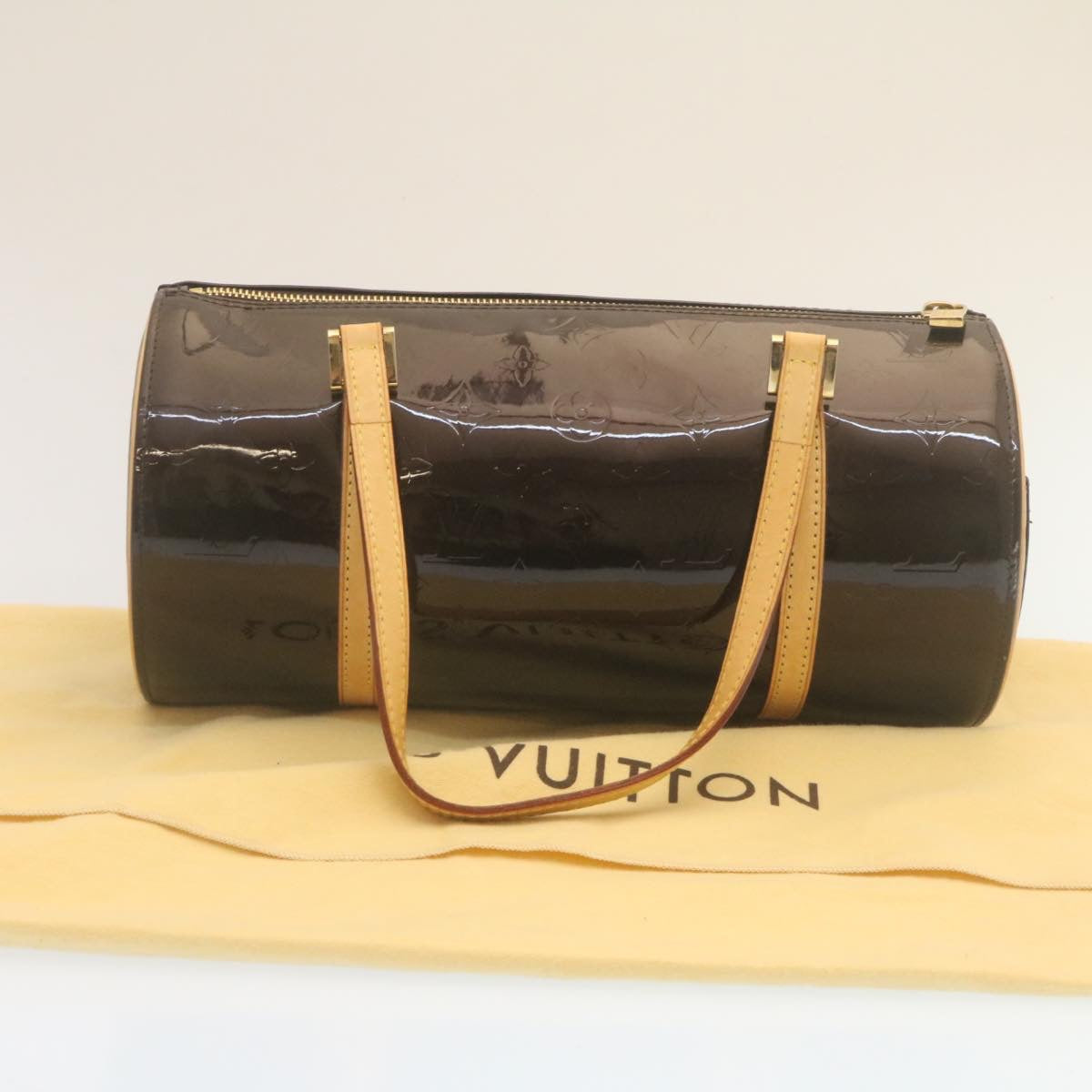LOUIS VUITTON Monogram Vernis Bedford Hand Bag Amarante M91996 LV Auth 29174