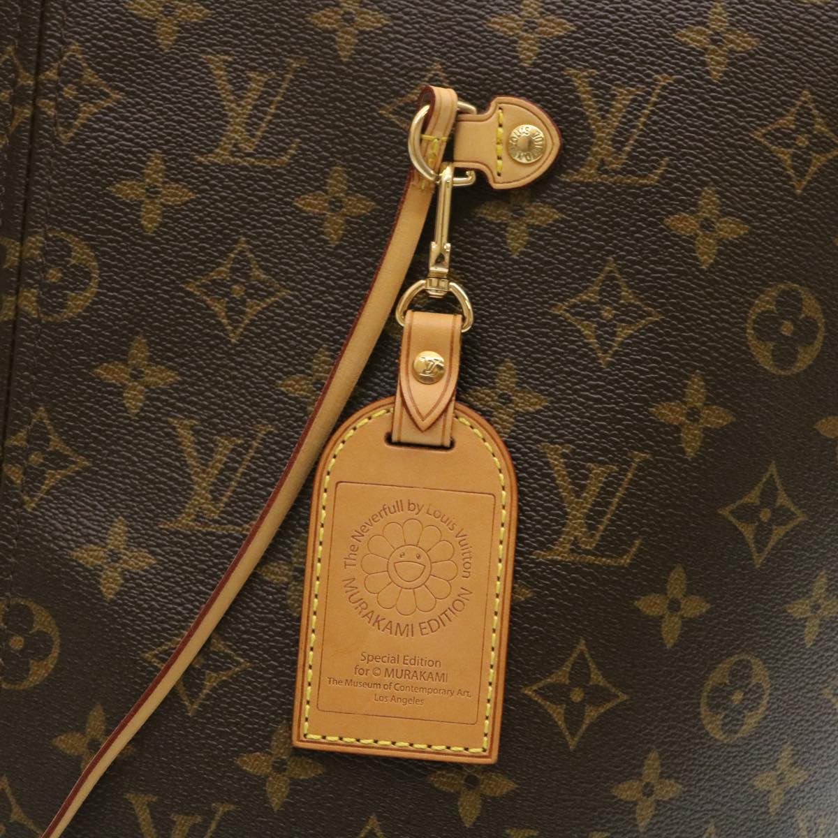 LOUIS VUITTON Monogram Neverfull GM Tote Bag Takashi Murakami M95560 Auth 29177A