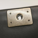 CHANEL Matelasse Boy Chanel Chain Shoulder Bag Lamb Skin Black CC Auth 29190A-18