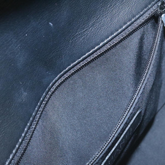 CHANEL Matelasse Boy Chanel Chain Shoulder Bag Lamb Skin Black CC Auth 29190A