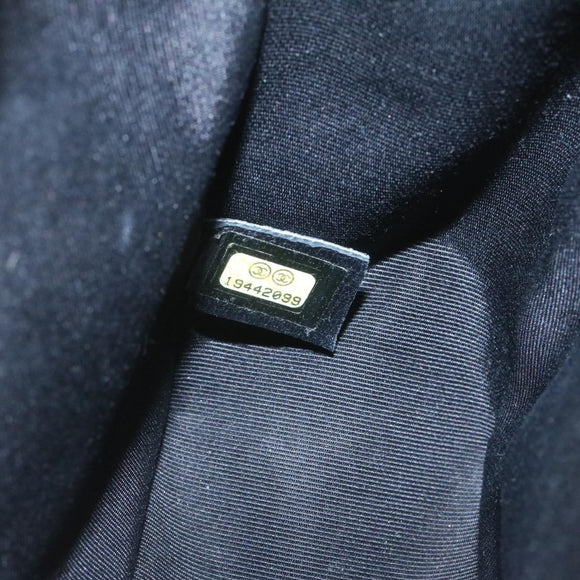 CHANEL Matelasse Boy Chanel Chain Shoulder Bag Lamb Skin Black CC Auth 29190A