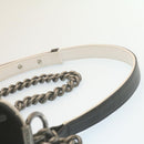 CHANEL Matelasse Boy Chanel Chain Shoulder Bag Lamb Skin Black CC Auth 29190A-8