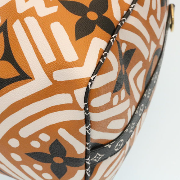 LOUIS VUITTON LV Crafty Keepall Bandouliere 45 Boston Caramel M45473 Auth 29194A