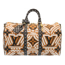 LOUIS VUITTON LV Crafty Keepall Bandouliere 45 Boston Caramel M45473 Auth 29194A-13