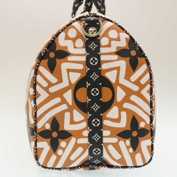 LOUIS VUITTON LV Crafty Keepall Bandouliere 45 Boston Caramel M45473 Auth 29194A