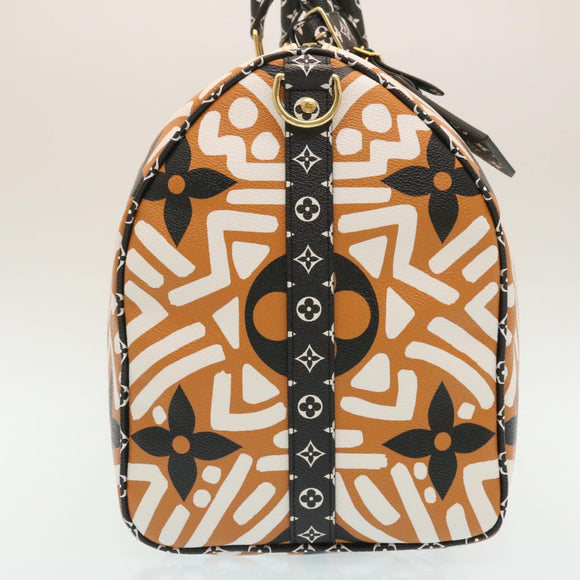 LOUIS VUITTON LV Crafty Keepall Bandouliere 45 Boston Caramel M45473 Auth 29194A