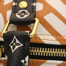 LOUIS VUITTON LV Crafty Keepall Bandouliere 45 Boston Caramel M45473 Auth 29194A-8