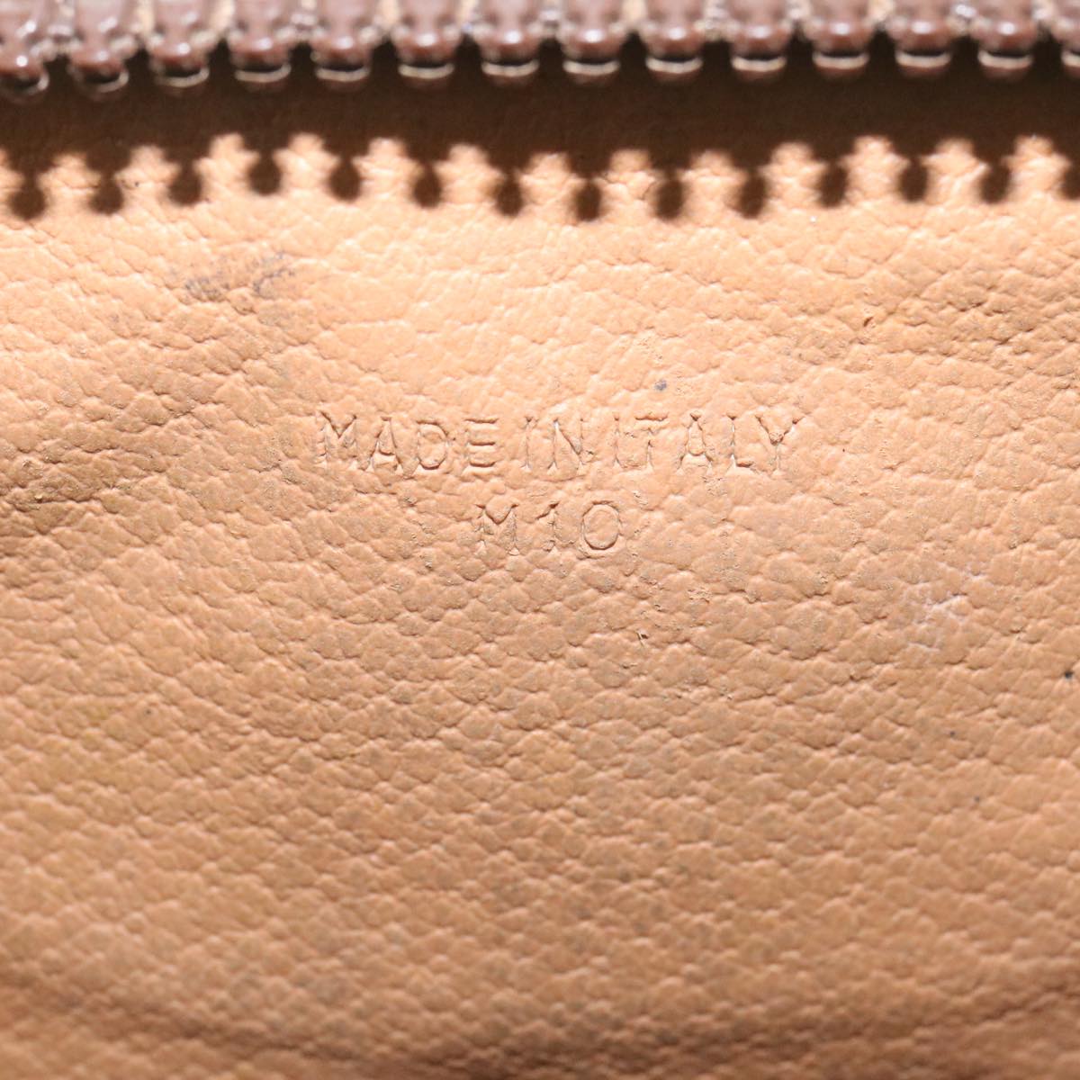 CELINE Macadam Canvas Clutch Bag PVC Leather Brown Auth 29196