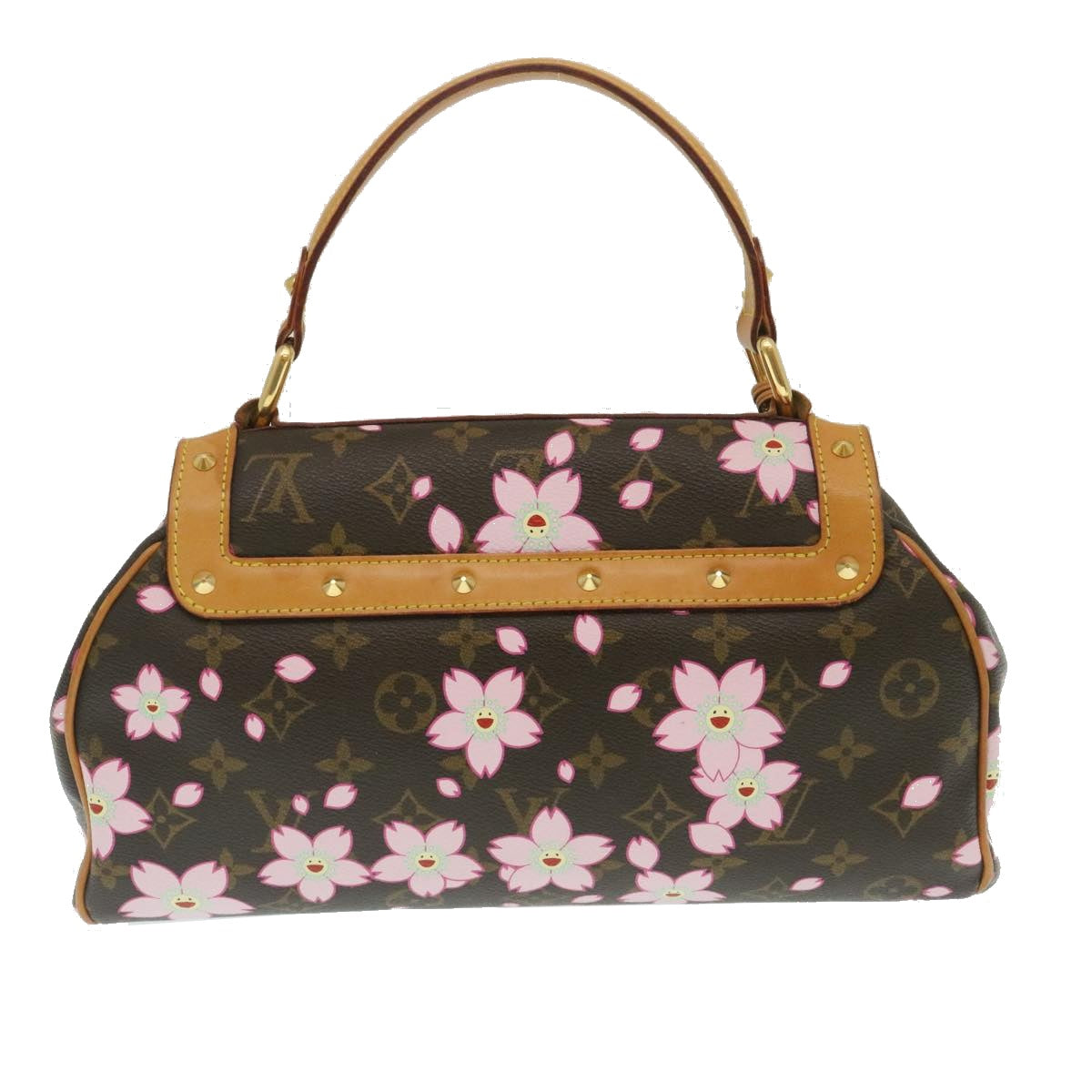 LOUIS VUITTON Monogram Cherry Blossom Sac Retro PM Hand Bag M92012 Auth 29255A - 0