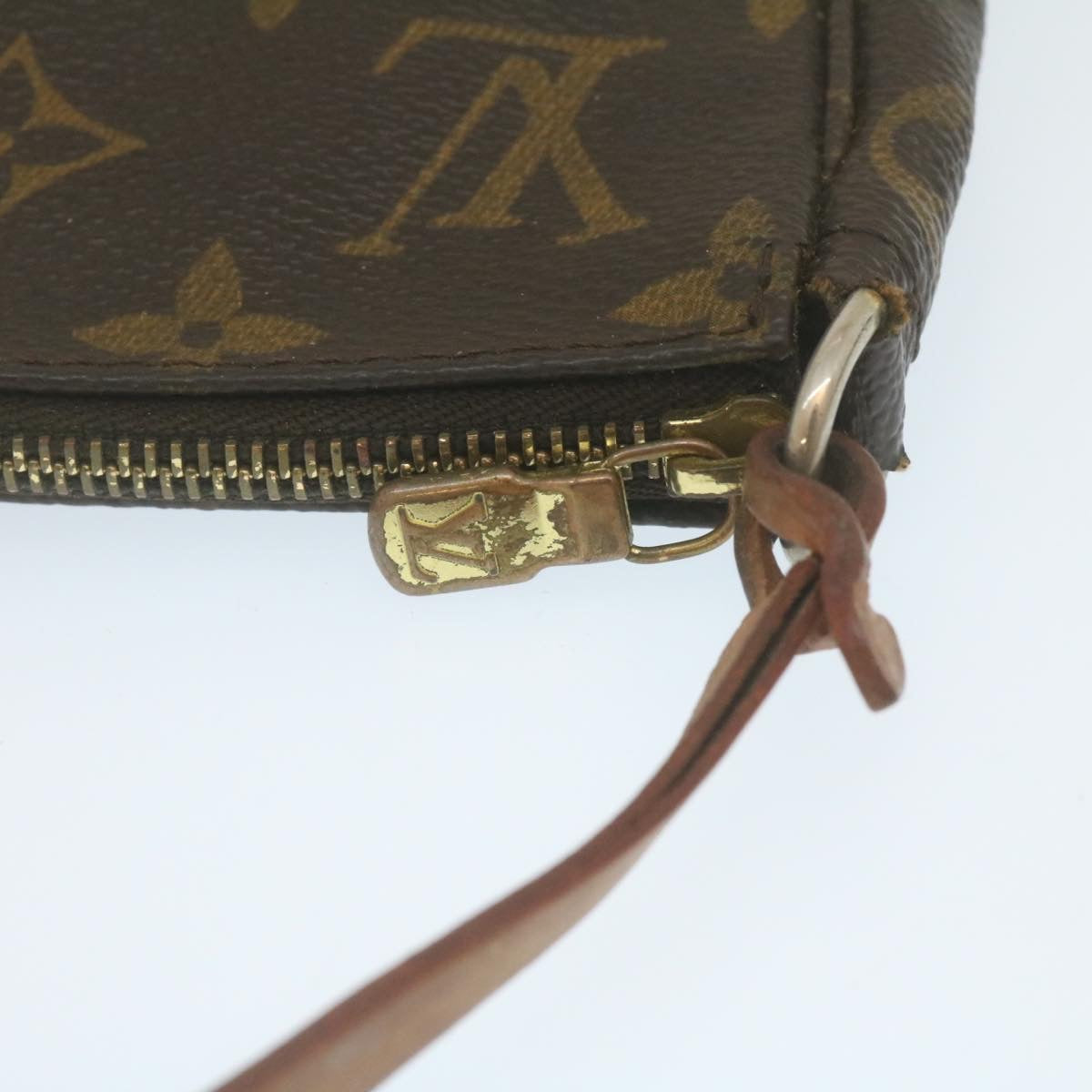 LOUIS VUITTON Monogram Pochette Accessoires Pouch M51980 LV Auth 29271