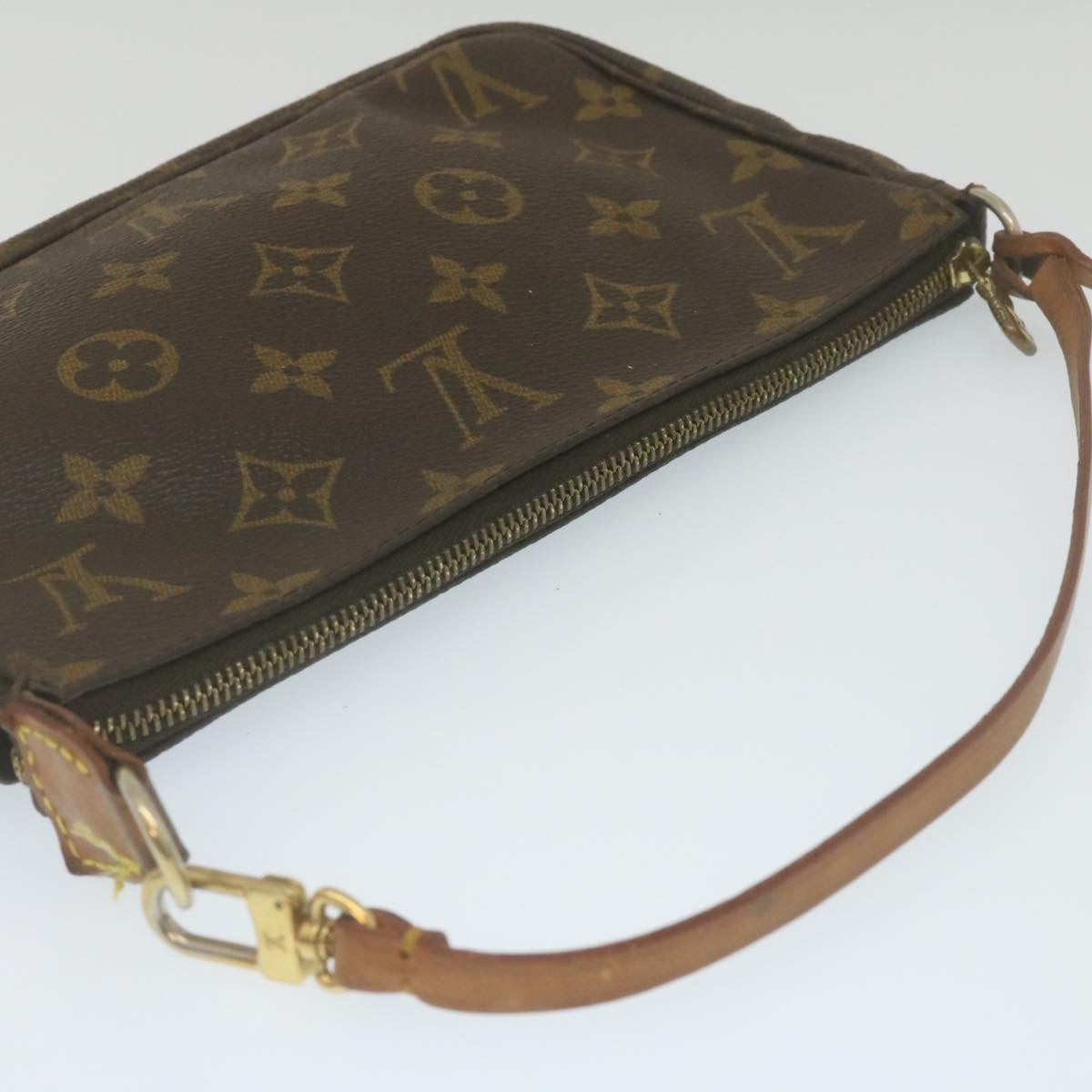 LOUIS VUITTON Monogram Pochette Accessoires Pouch M51980 LV Auth 29271