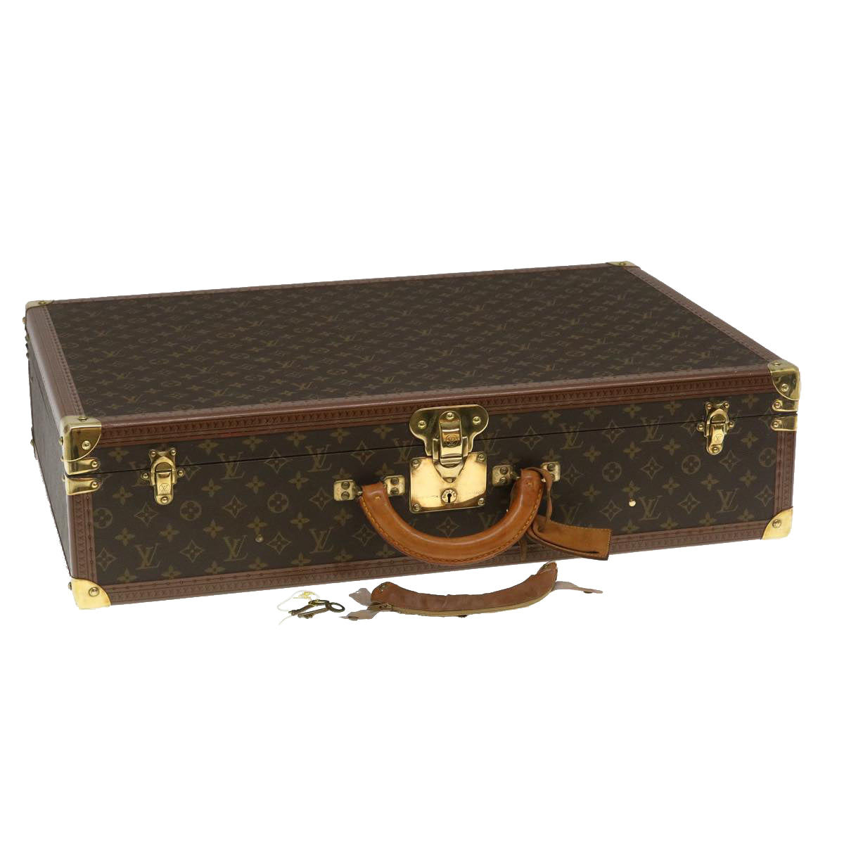 LOUIS VUITTON Monogram Bisten 70 Trunk Vintage M21324 LV Auth 29278A