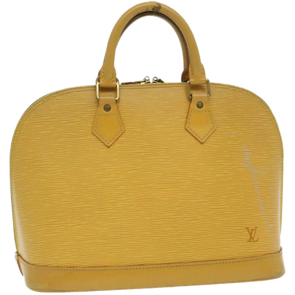 LOUIS VUITTON Epi Alma Hand Bag Yellow M52149 LV Auth 29295