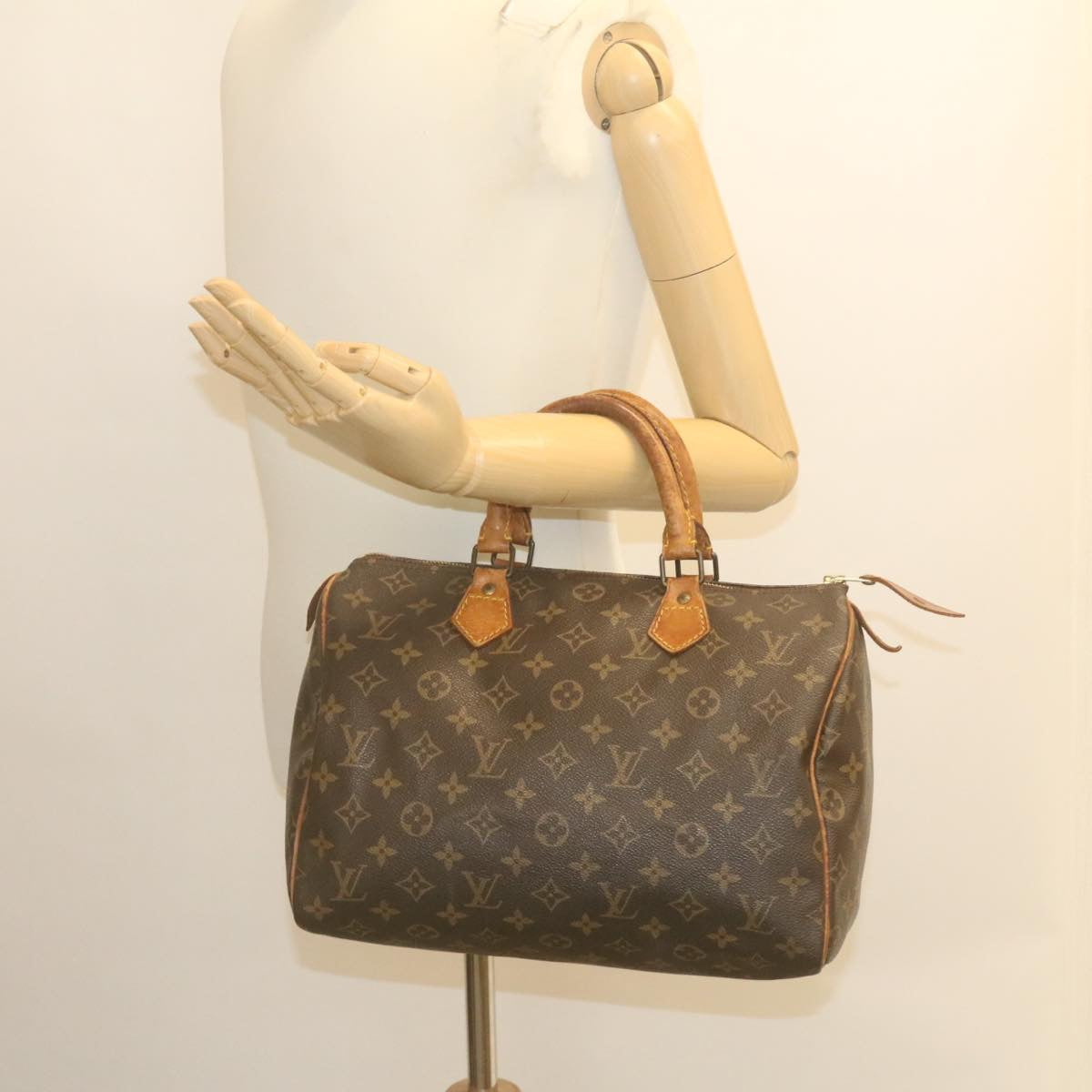 LOUIS VUITTON Monogram Speedy 30 Hand Bag M41526 LV Auth 29296