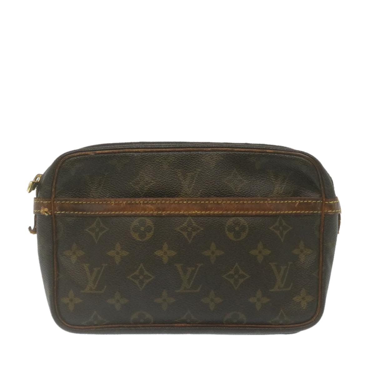 LOUIS VUITTON Monogram Compiegne 23 Clutch Bag M51847 LV Auth 29297