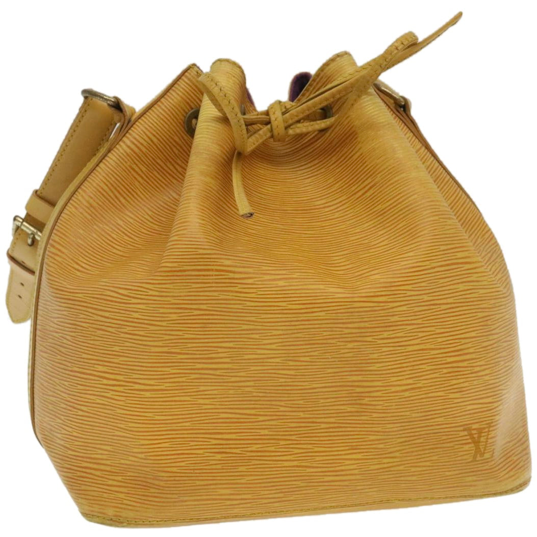 LOUIS VUITTON Epi Petit Noe Shoulder Bag Yellow M44109 LV Auth 29298