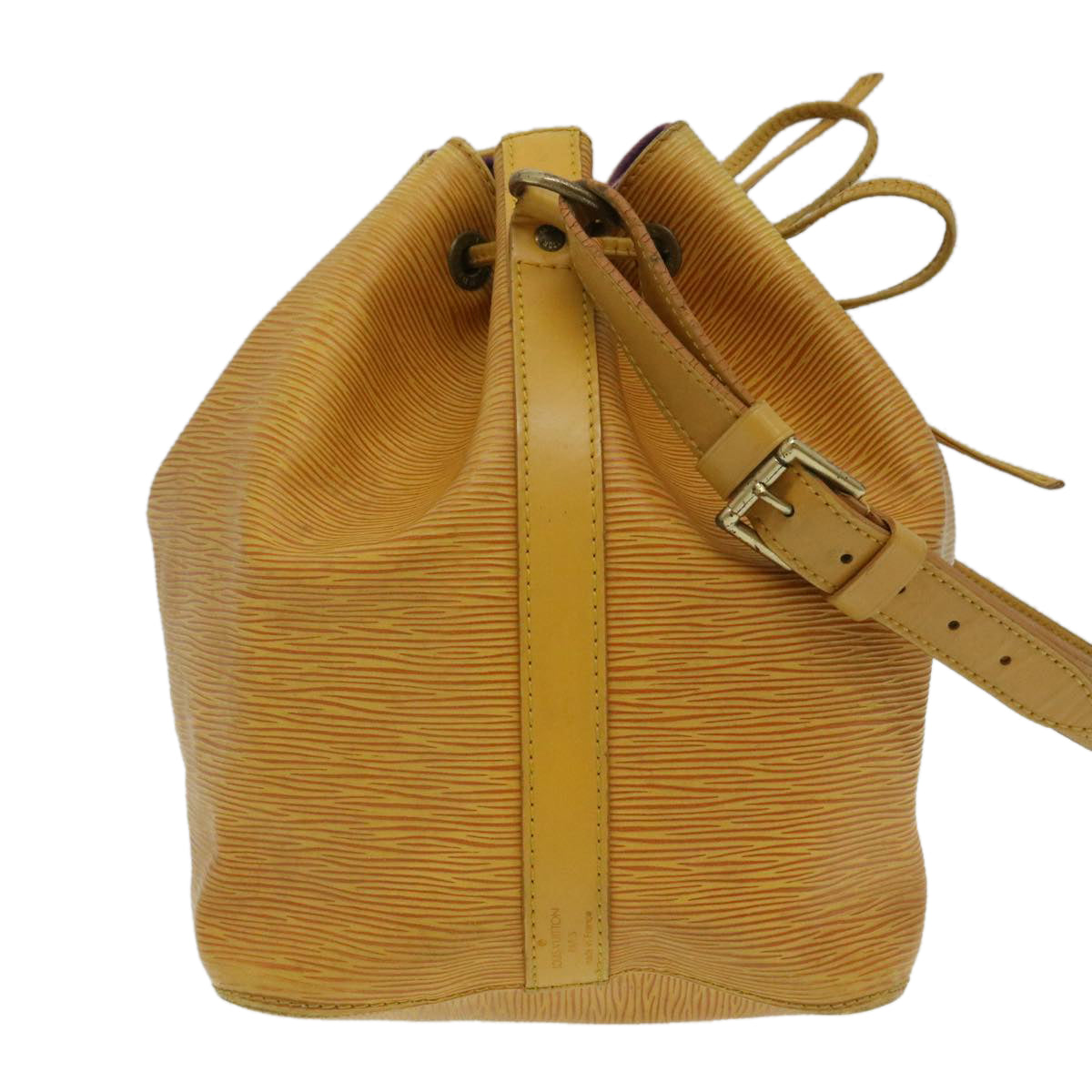 LOUIS VUITTON Epi Petit Noe Shoulder Bag Yellow M44109 LV Auth 29298