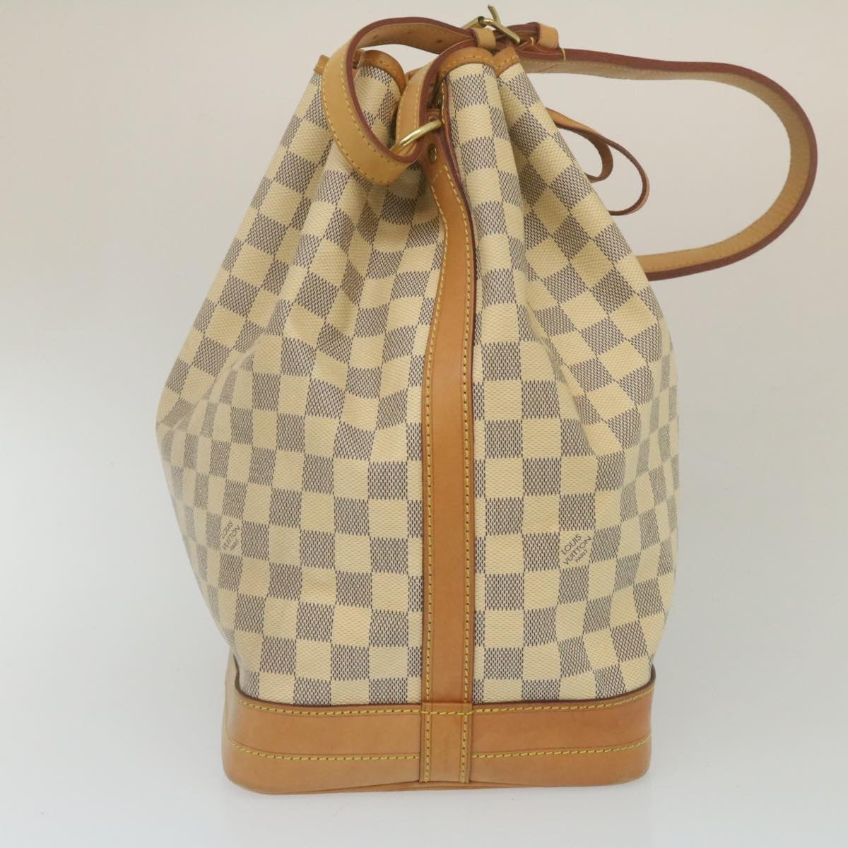 LOUIS VUITTON Damier Azur Noe Shoulder Bag N42222 LV Auth 29310
