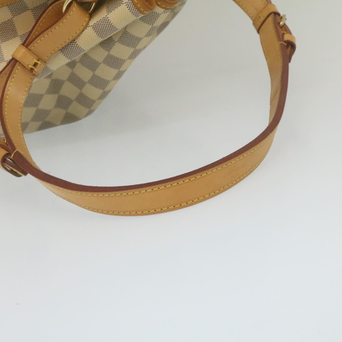LOUIS VUITTON Damier Azur Noe Shoulder Bag N42222 LV Auth 29310
