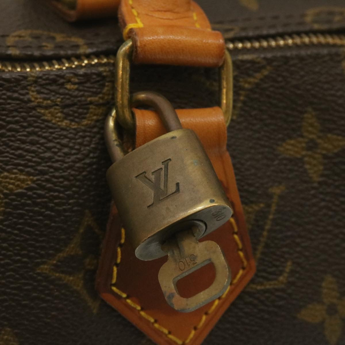 LOUIS VUITTON Monogram Speedy 35 Hand Bag M41524 LV Auth 29316