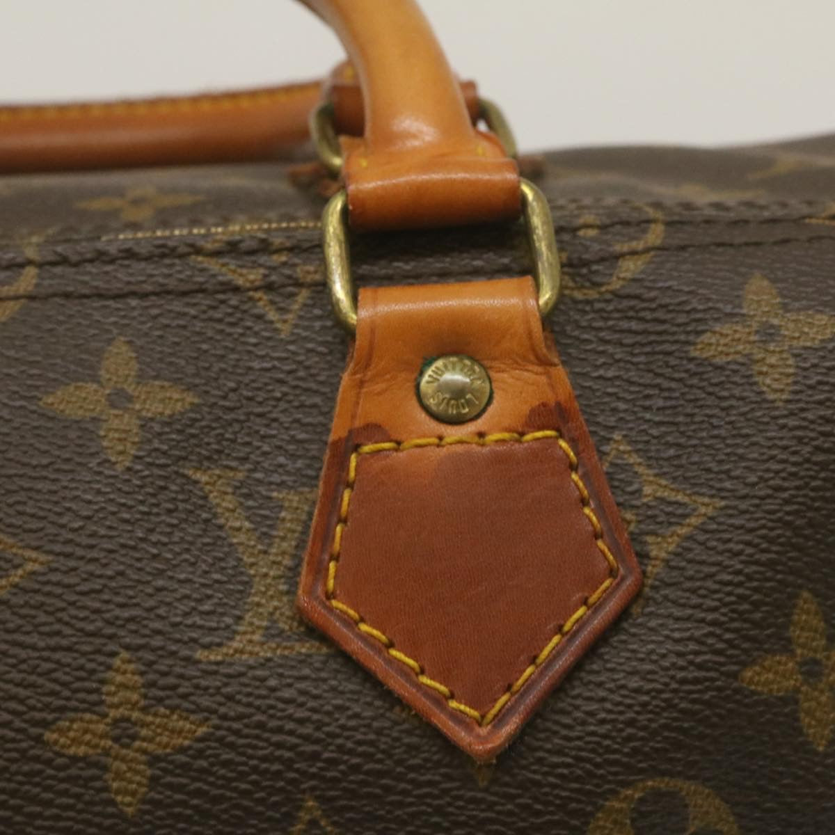 LOUIS VUITTON Monogram Speedy 35 Hand Bag M41524 LV Auth 29316