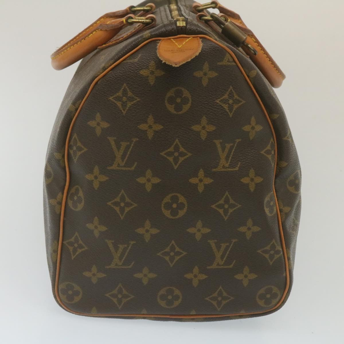 LOUIS VUITTON Monogram Speedy 35 Hand Bag M41524 LV Auth 29316