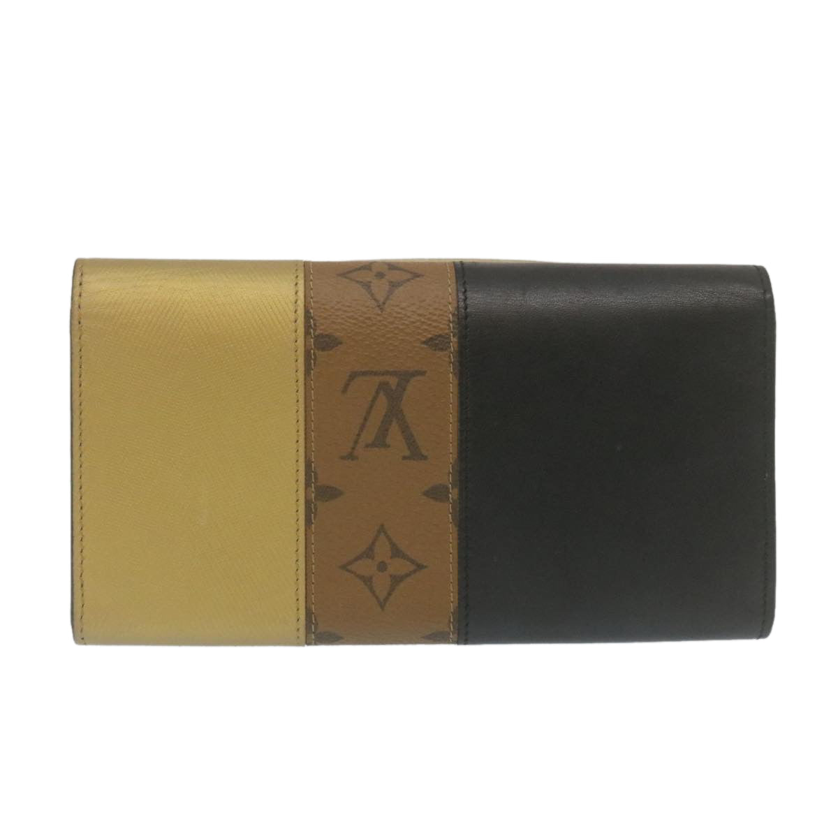 LOUIS VUITTON Monogram Reverse Portefeuille twist Long Wallet Leather Auth 29333 - 0