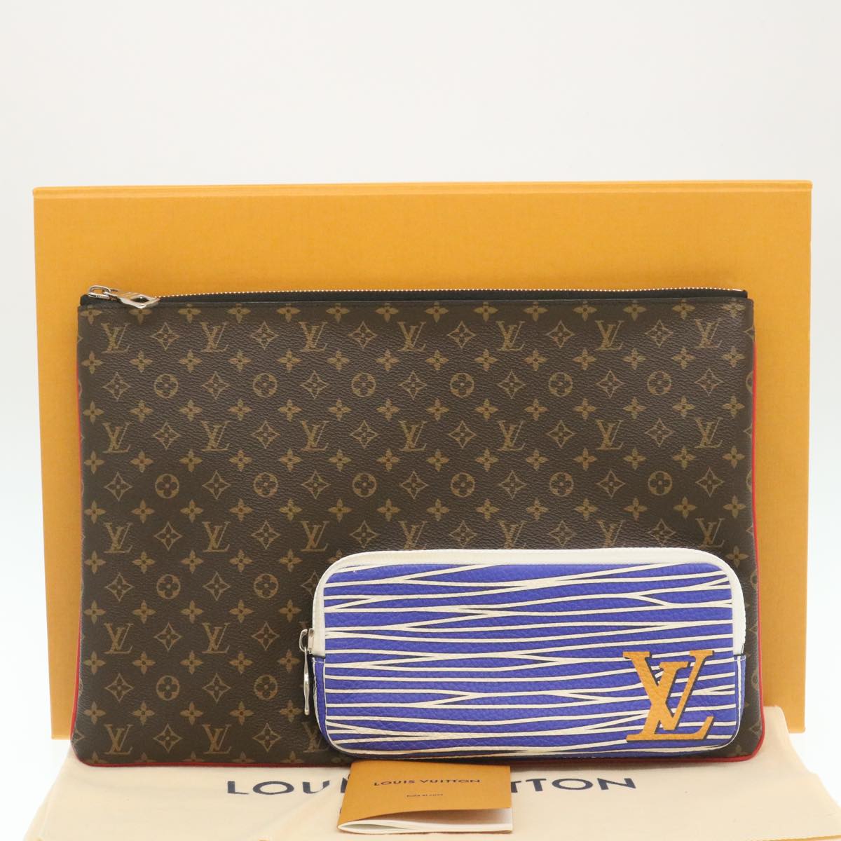 LOUIS VUITTON Monogram Pochette A4 Clutch Bag Virgil Abloh M69690 LV Auth 29439A