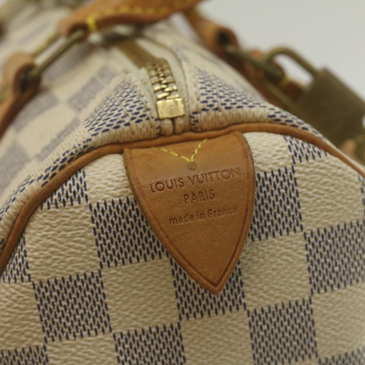 LOUIS VUITTON Damier Azur Speedy 25 Hand Bag N41534 LV Auth 29491