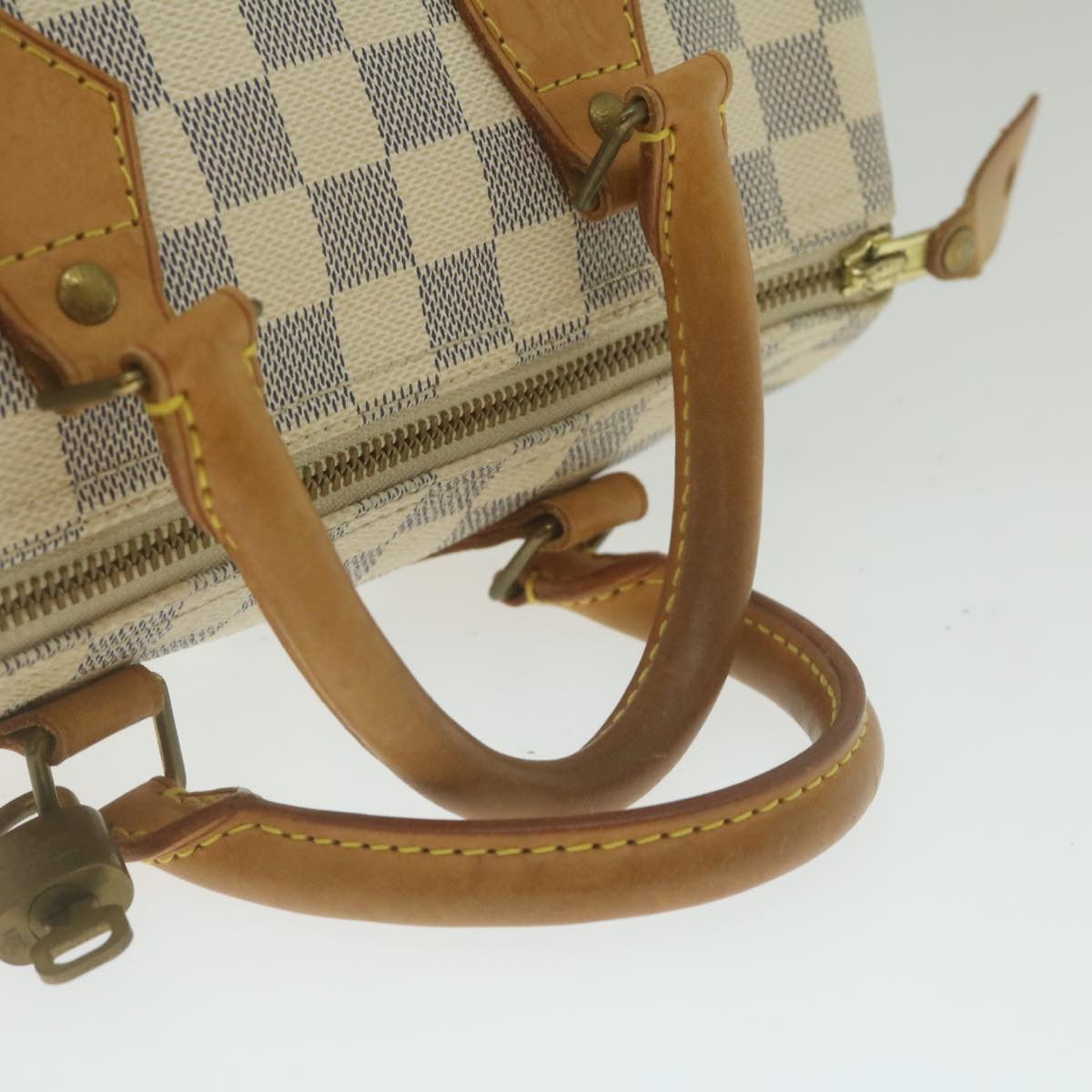 LOUIS VUITTON Damier Azur Speedy 25 Hand Bag N41534 LV Auth 29491