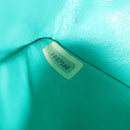 CHANEL Mini Matelasse Flap Chain Shoulder Bag Lamb Skin Light Blue Auth 29527A-12