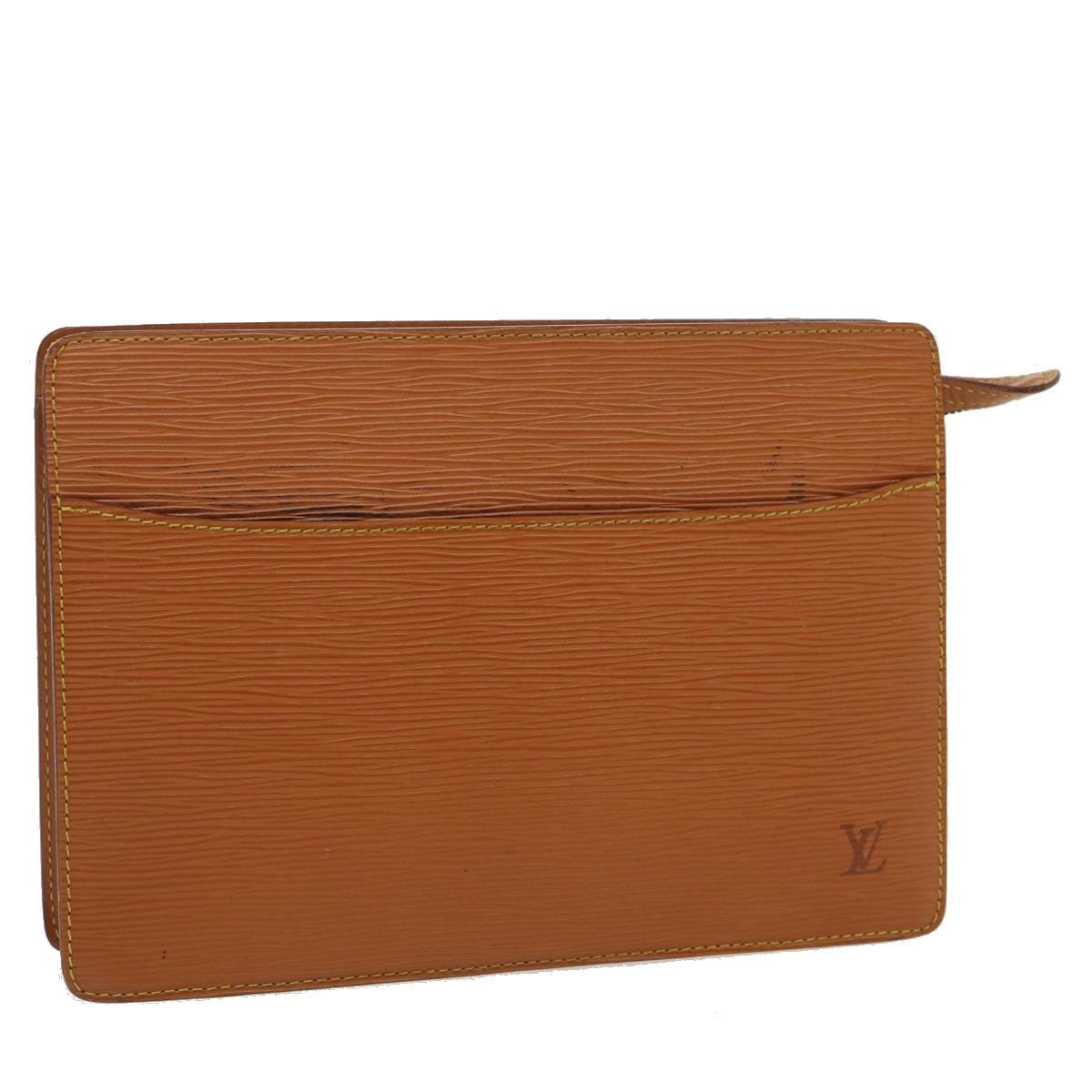 LOUIS VUITTON Epi Pochette Homme Clutch Bag Brown M52528 LV Auth 29539