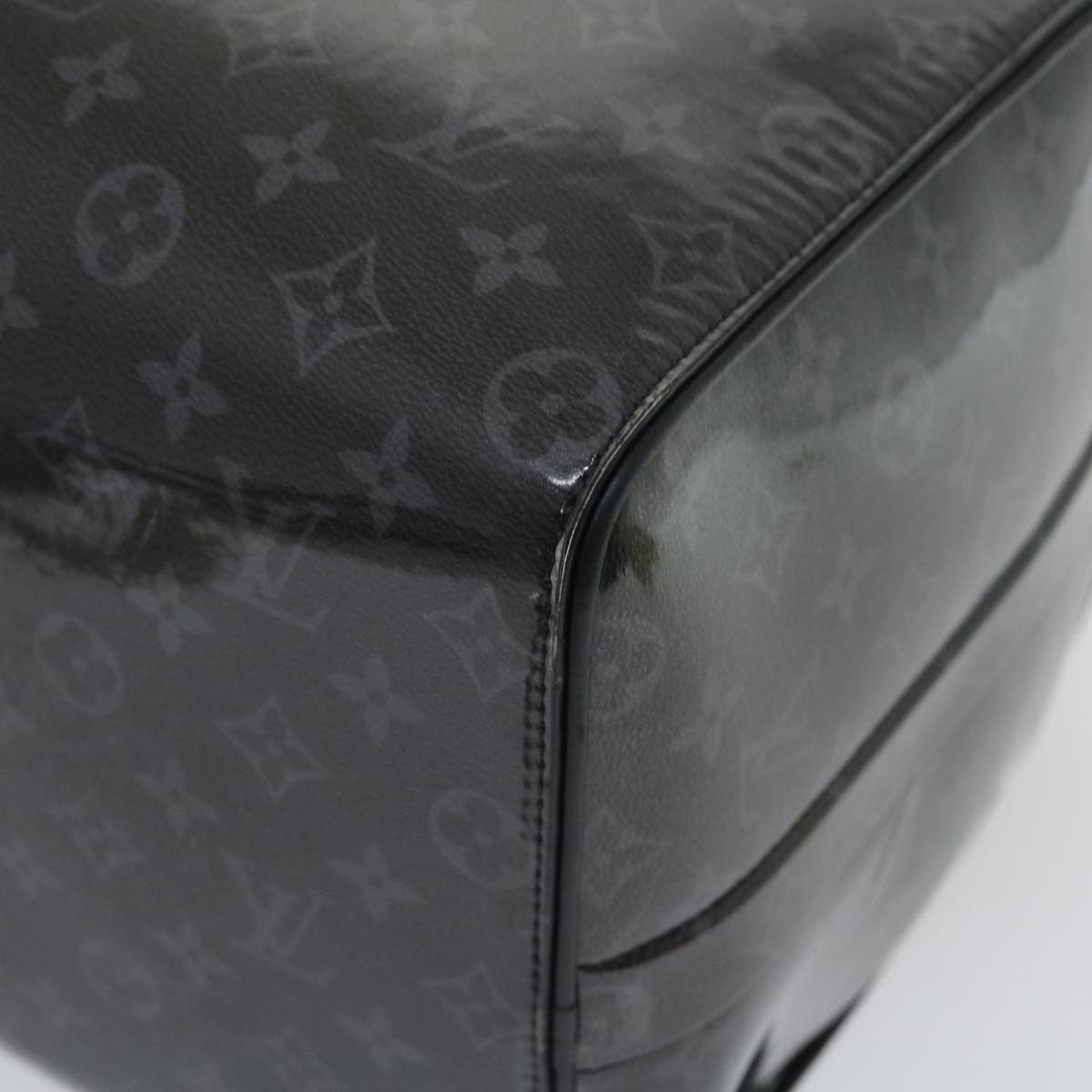 LOUIS VUITTON Eclipse Glaze Keepall Bandouliere 50 Boston Bag M43901 Auth 29548A