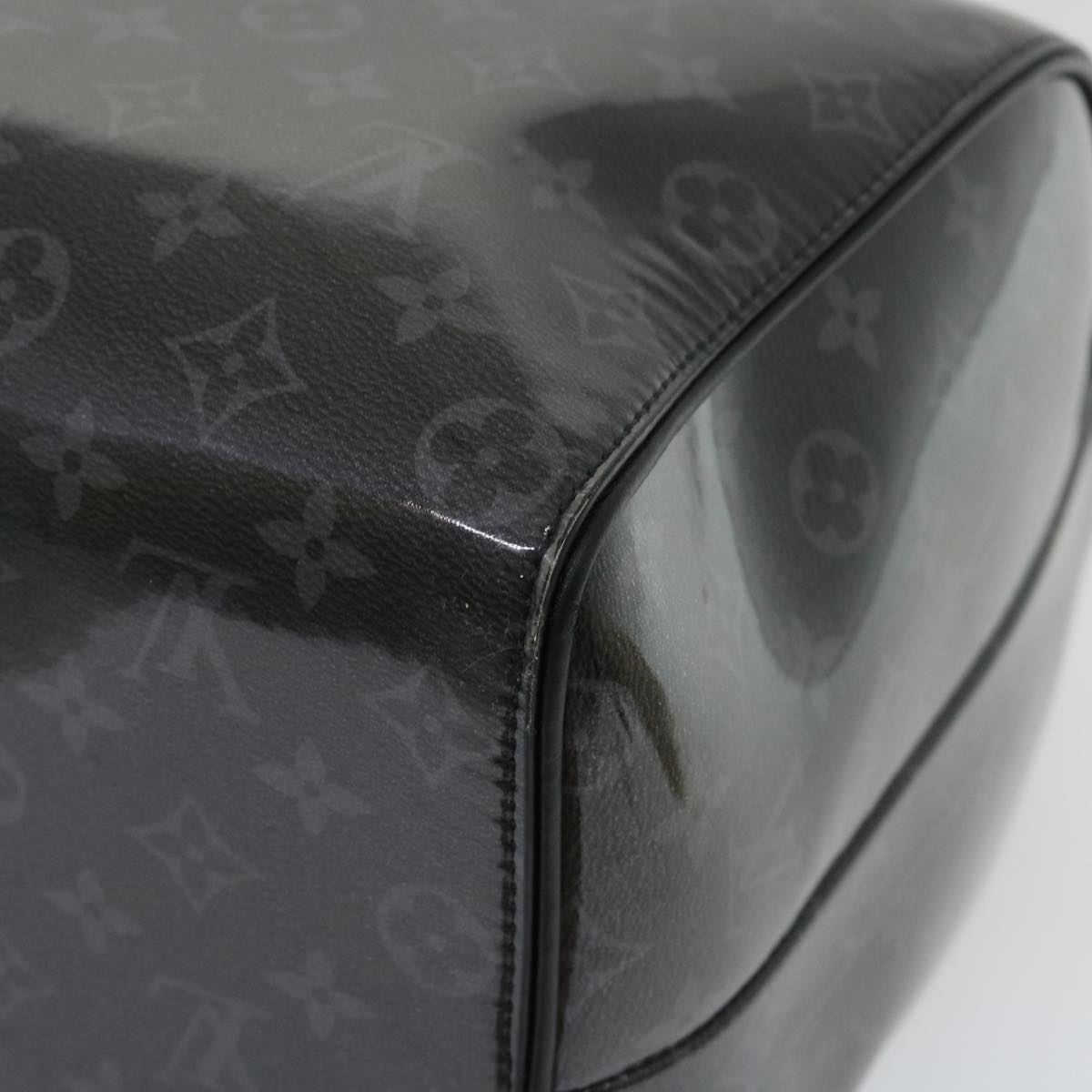 LOUIS VUITTON Eclipse Glaze Keepall Bandouliere 50 Boston Bag M43901 Auth 29548A