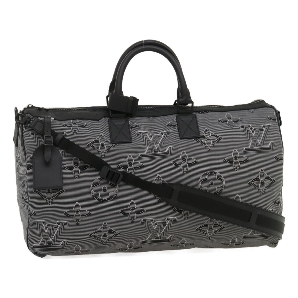 LOUIS VUITTON KeepallBandouliere 50 BostonBag Reversible 2054 M44939 Auth 29550A