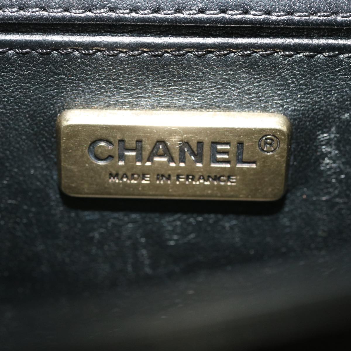 CHANEL Boy Chanel Chain Shoulder Bag Tile Black Multicolor CC Auth 29551A